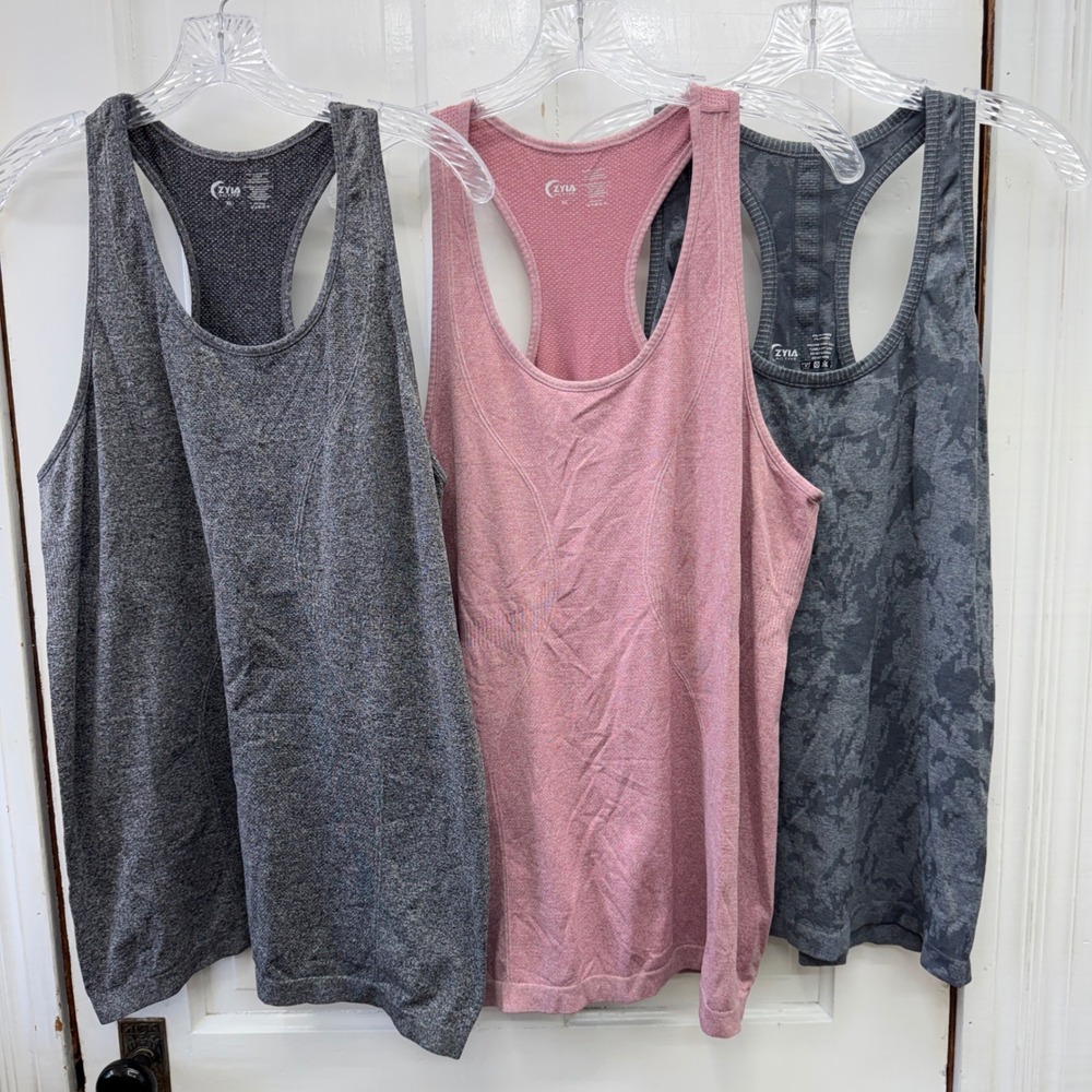 3 Zyia Active charged athletic racerback tank top athletic shirts‎ Women's xl